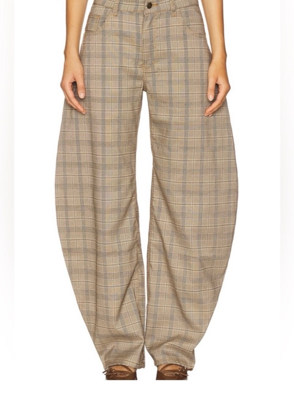 Lioness horseshoe pant in check
